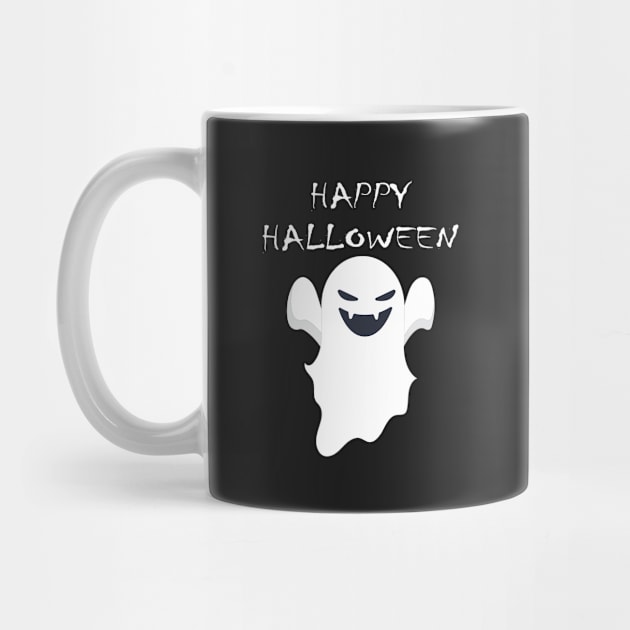 Happy Halloween Vampire Ghost by JevLavigne